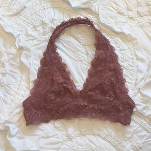 Free People Galloon Lace Halter Bra